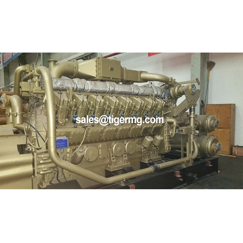 CE approved global warranty one-stop factory biogas generator 7000 kw 7 sets 1mw in parallel