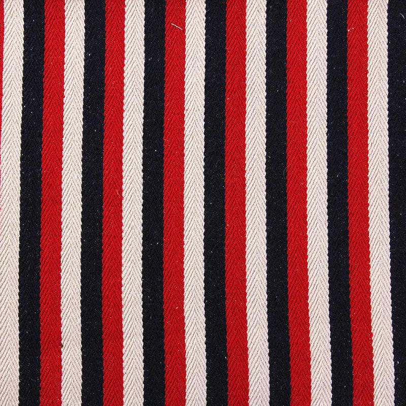 Yarn Dyed Stripe Knitted Jacquard Weave Jute Canvas Fabric Cotton Combed Dyed Cotton Fabric For Shoes And Bag Jacquard Canvas