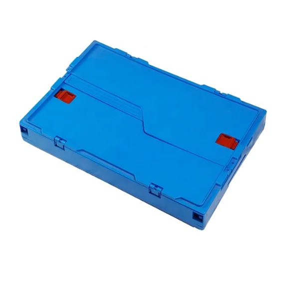 600*400*230mm Cheap Light Duty  Wholesale logistic Injection Molding Foldable Plastic Crate Box