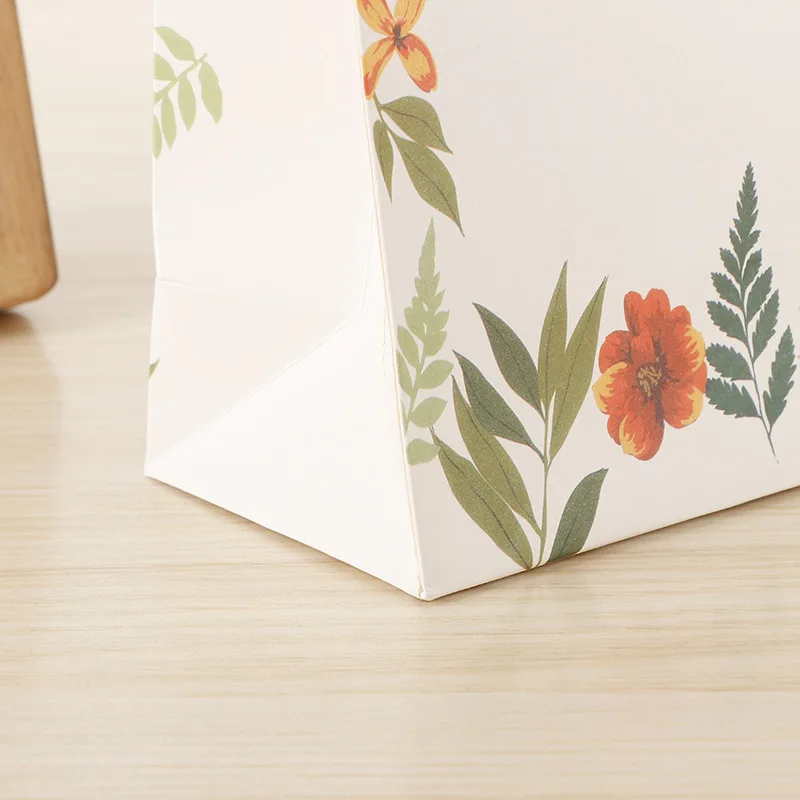wholesale custom printing logo kraft paper shopping bag and portable Hiraguchi Velcro gift bags