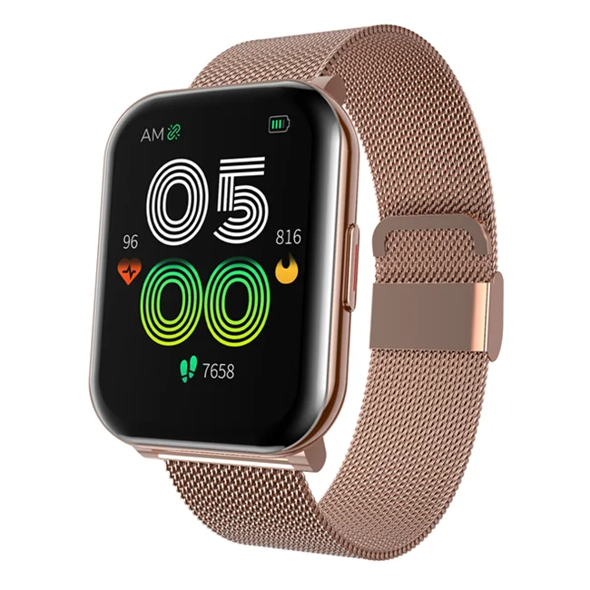 Высококачественный металлический ремешок, модный фитнес-трекер, монитор сердечного ритма, браслет Ip67, женские умные часы