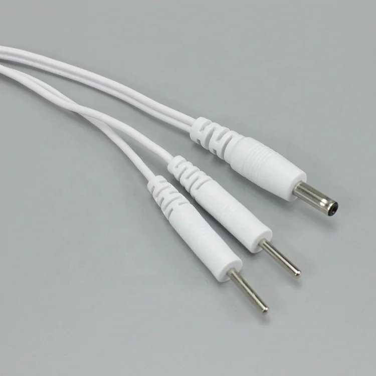 DC 3.5 to 2 pin tens wire cable for tens massage therapy machine electrode cable