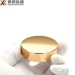 Wholesale 38-400 45-400 53-400 63-400 70-400 89-400 Gold Silver Rose Gold Aluminum Metal Screw Lids Cosmetic Jar Cap Lids