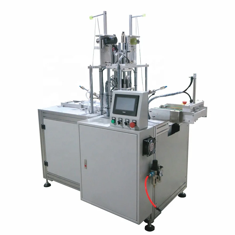 automatic high speed disposable 3 ply inner loop nonwoven inside earloop facial surgical dust face mask making machine