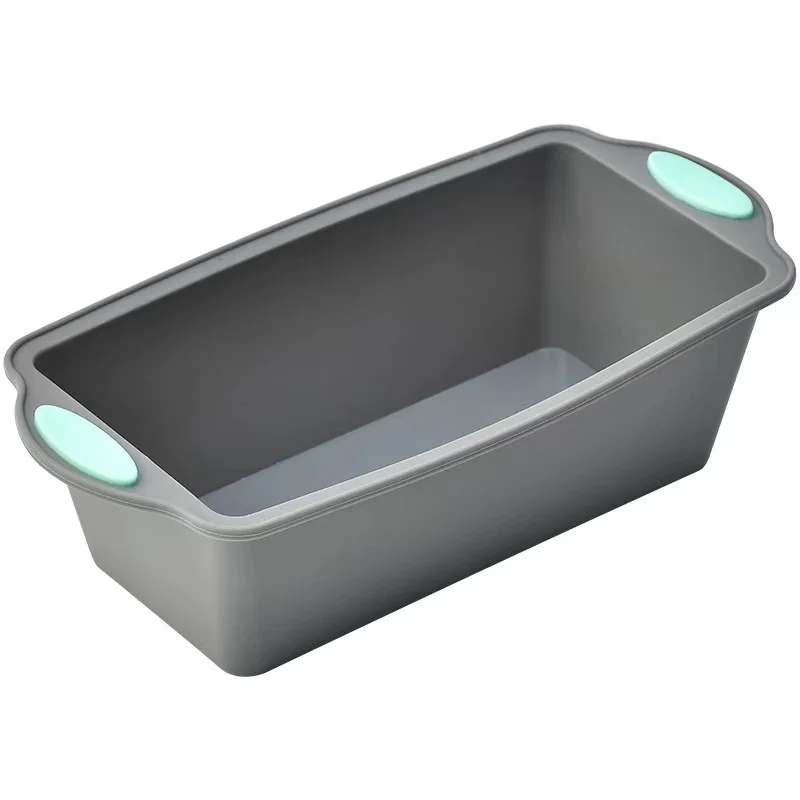 3-Piece Two-Tone Silicone Square Baking Dish Set Tree-Shaped Embryo Mold for Baking Toast Bread Cake Tools