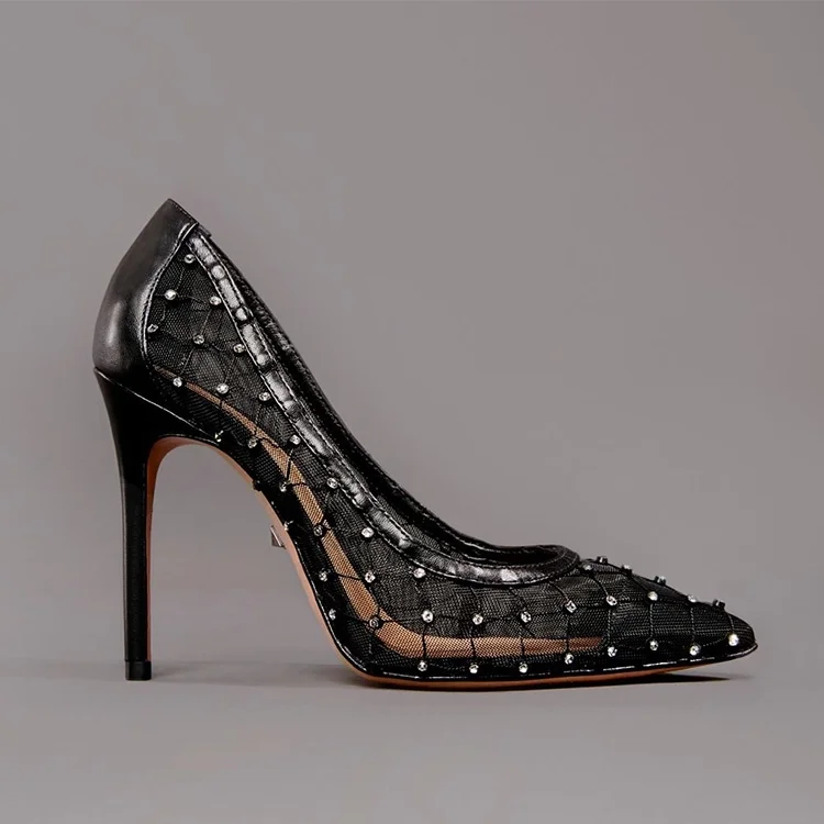 
fashion hand made wholesale rhinestone high heel for ladies shoes women lady heels 