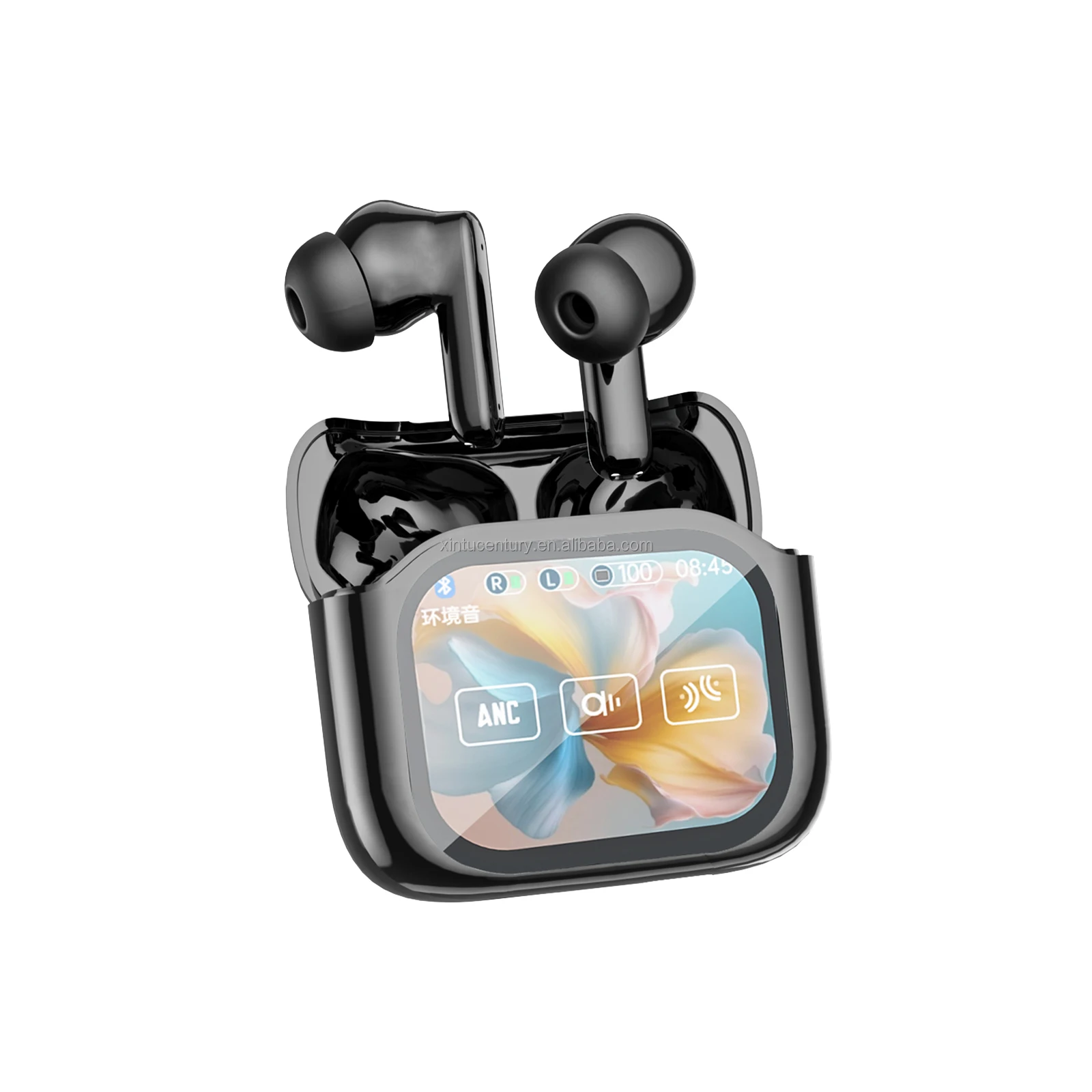 LCD Multifunctional Touch Screen Earbuds with Wireless Remote Control Photography Function headphones earphones