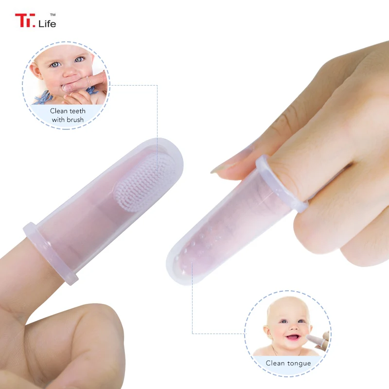 Высокое качество детей Стоматологическая палец зубная щетка Детская Силиконовая