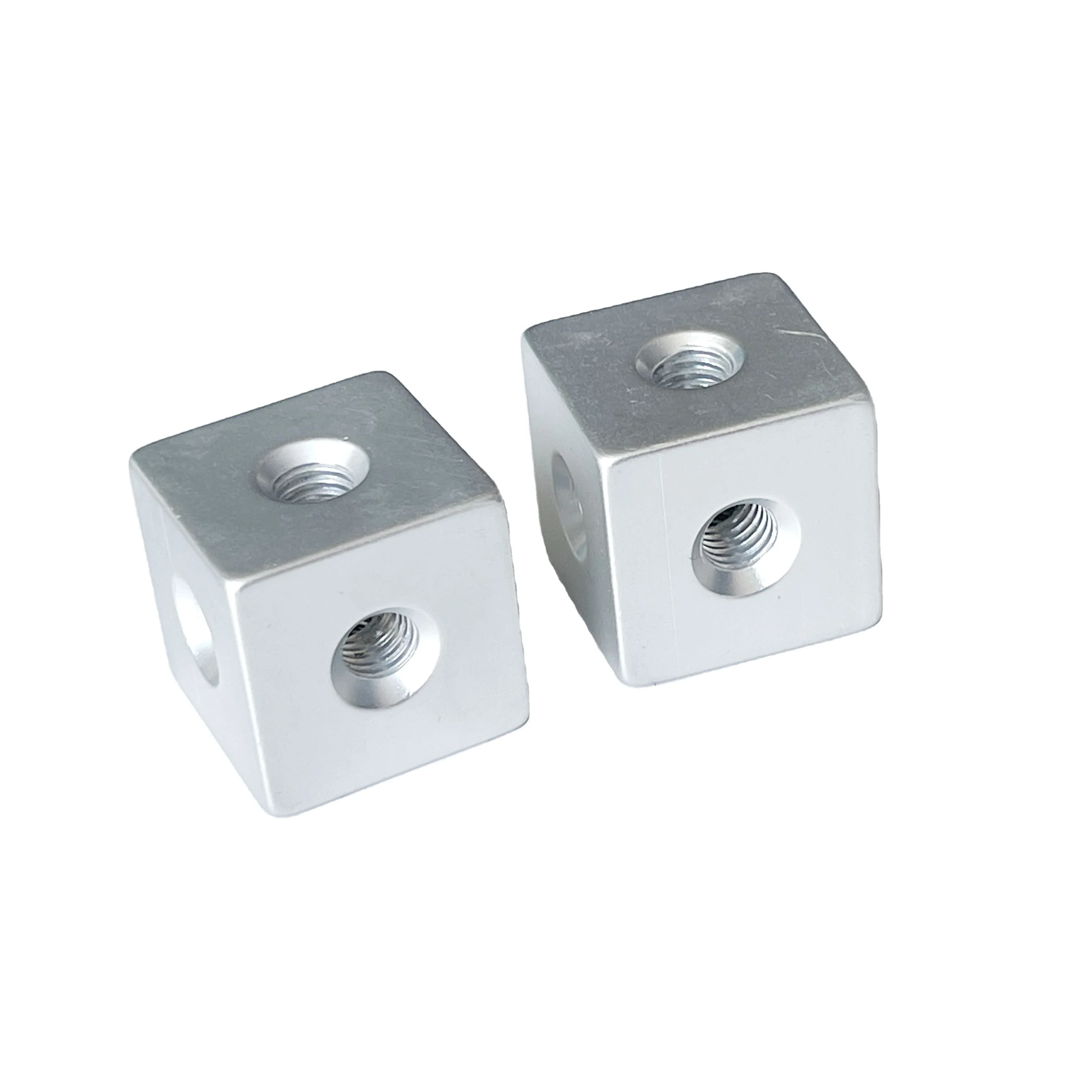 Aclidinium Cube For With Screws M3 M4 M5 M6 Slot Aluminum Extrusion Profile Cube Corner CNC Parts