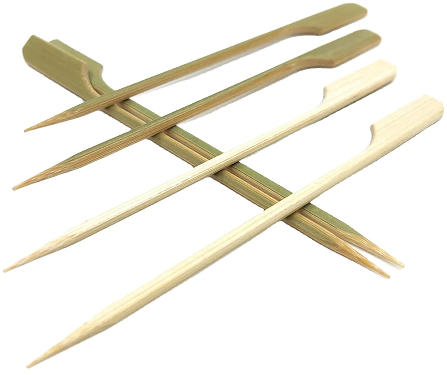 Japanese style Teppo Gun Shaped hot stamp Bamboo Paddle Skewer sticks