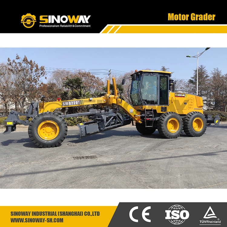New Self-propelled articulated motor grader with front dozer and rear ripper