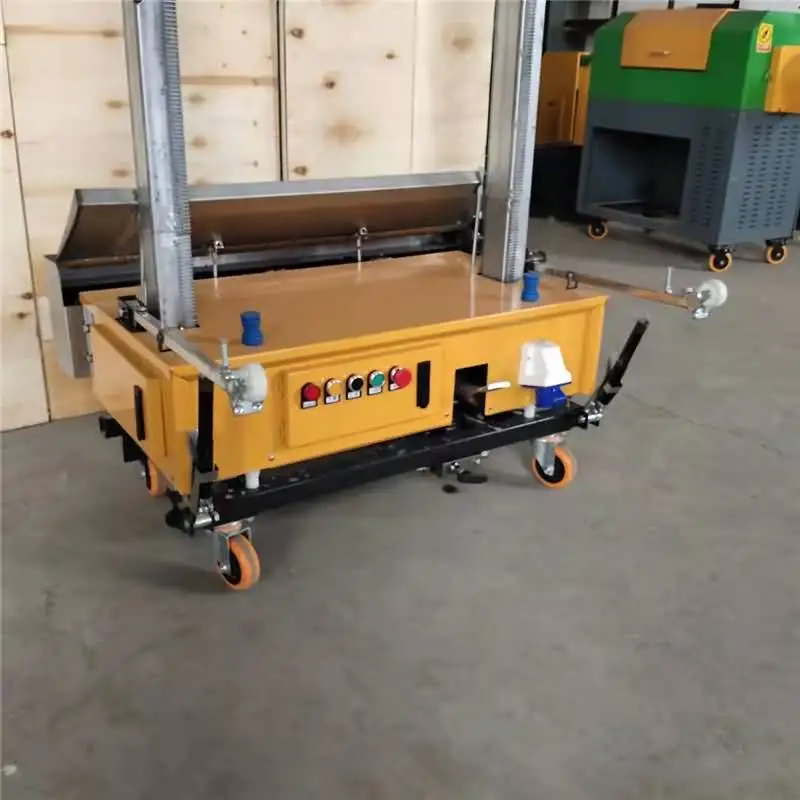 1000 m2/8h Automatic Cement Rendering Machines Wall Plastering Machine 220V Rendering Machines
