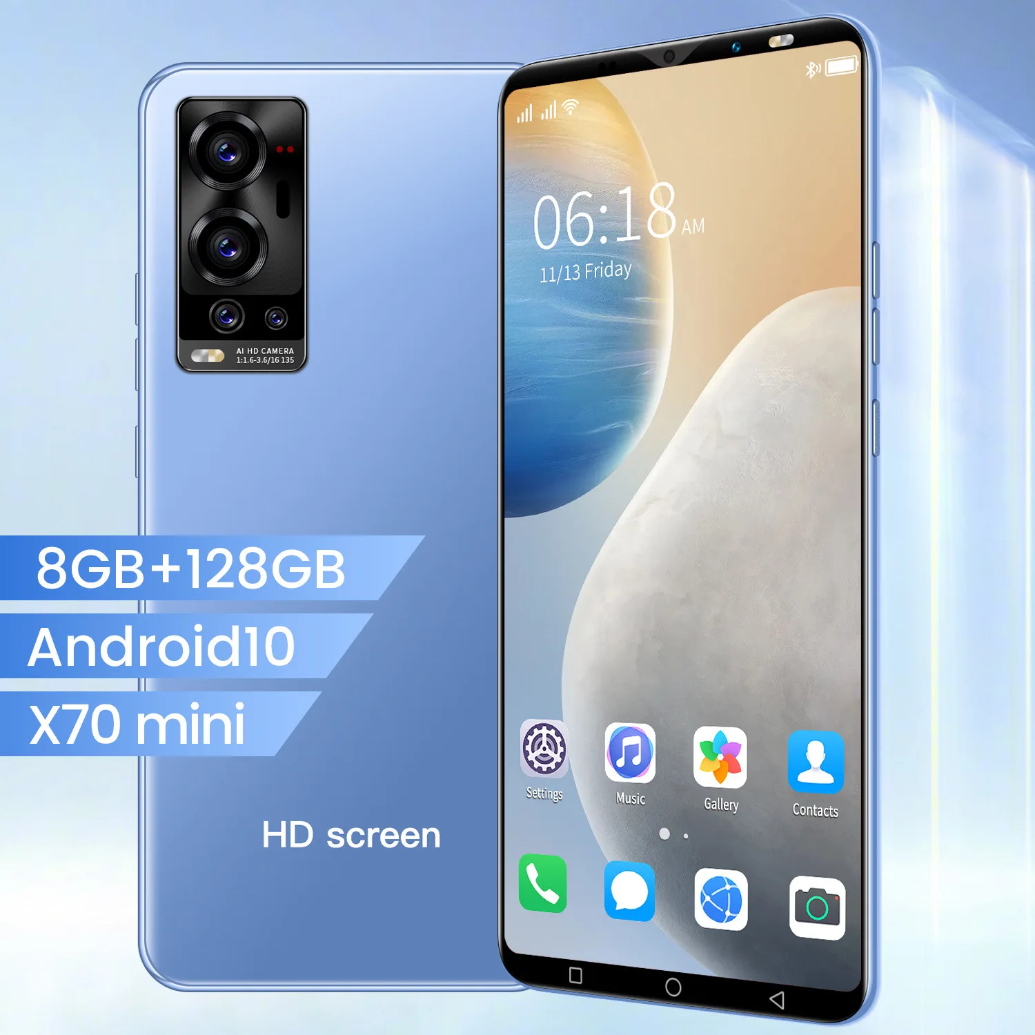 Лидер продаж Amazon Новый мини-смартфон leap X70 Оригинальный разблокированный смартфон 8 ГБ + 128 мобильный телефон