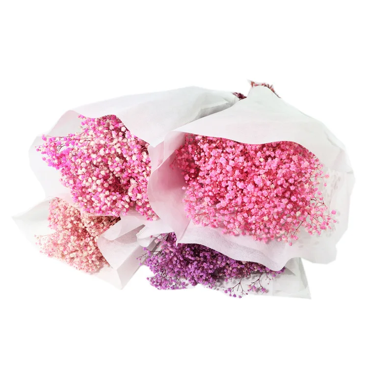 Beautiful Natural Real Touch mini baby breath bouquet baby breath flowers  white