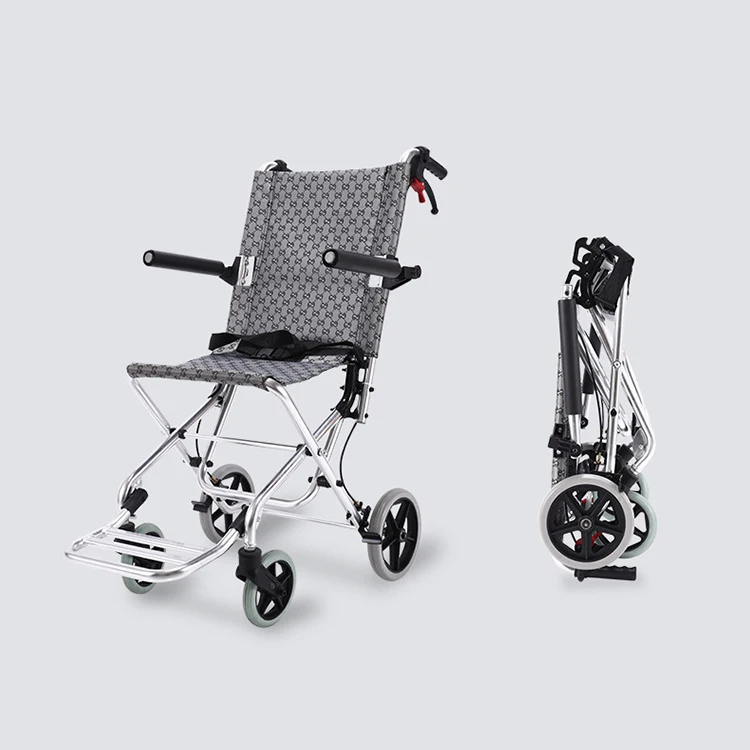 small Manual wheel chair ultralight One-click folding portable  light weight aluminium best wheelchair for travel
