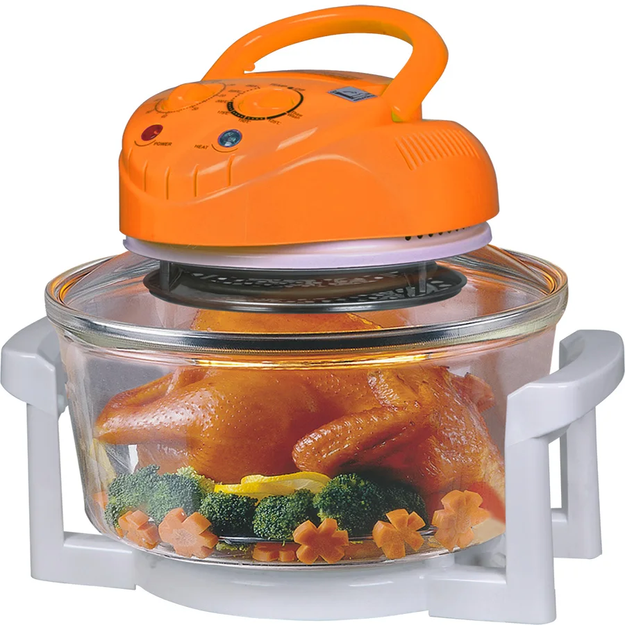 12L/17L 8 in 1 Household Infrared Visual Convection Oven Glass Bowl Toaster Electric Oil-free Deep Air Fryer Halogen Oven