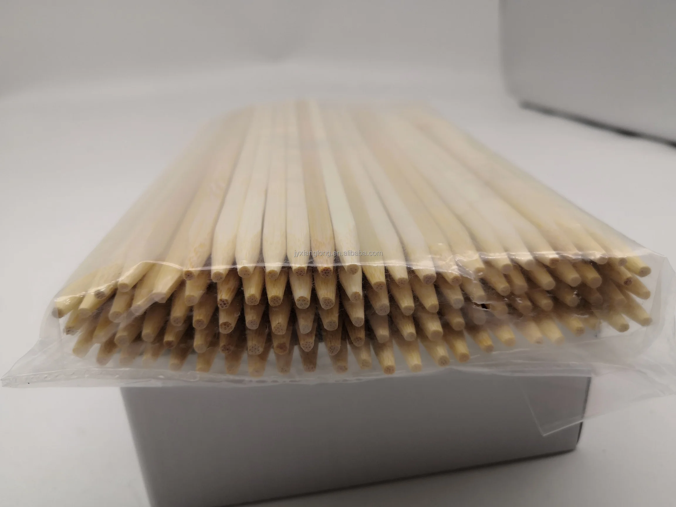 Barbecue Bamboo Sticks Large Bamboo Bbq Wood Stick Skewer 40 Cm Long Hot Dog Bamboo Barbecue Sticks