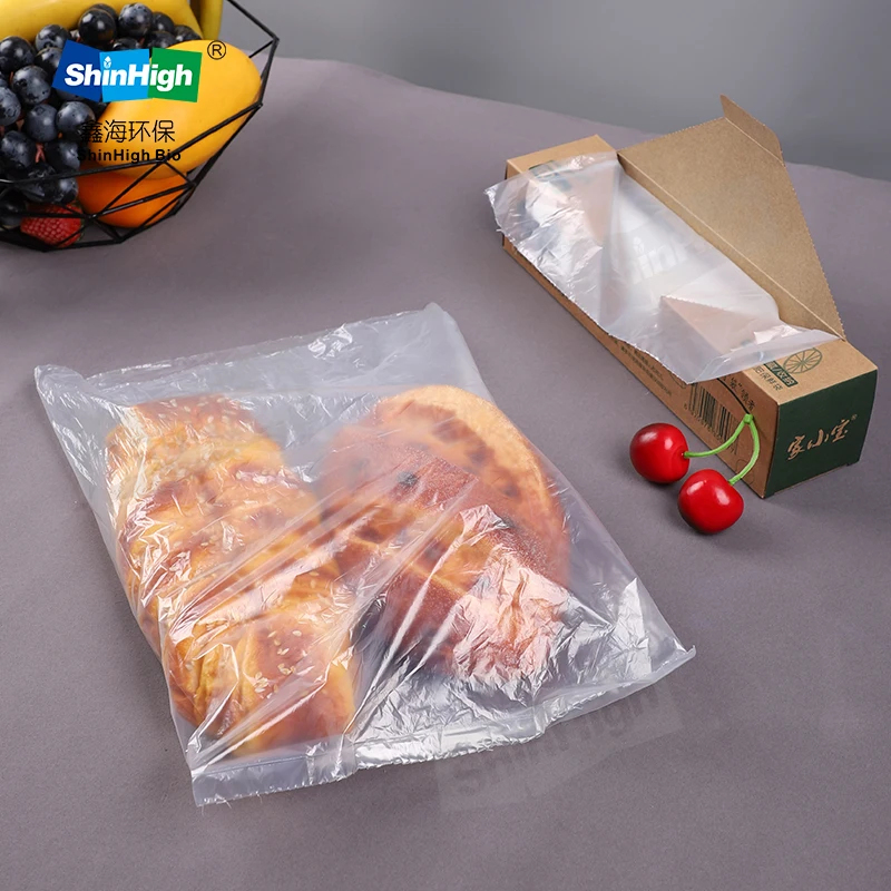 Wholesale PLA Corn Starch plastic biodegradable compostable food preservation bag