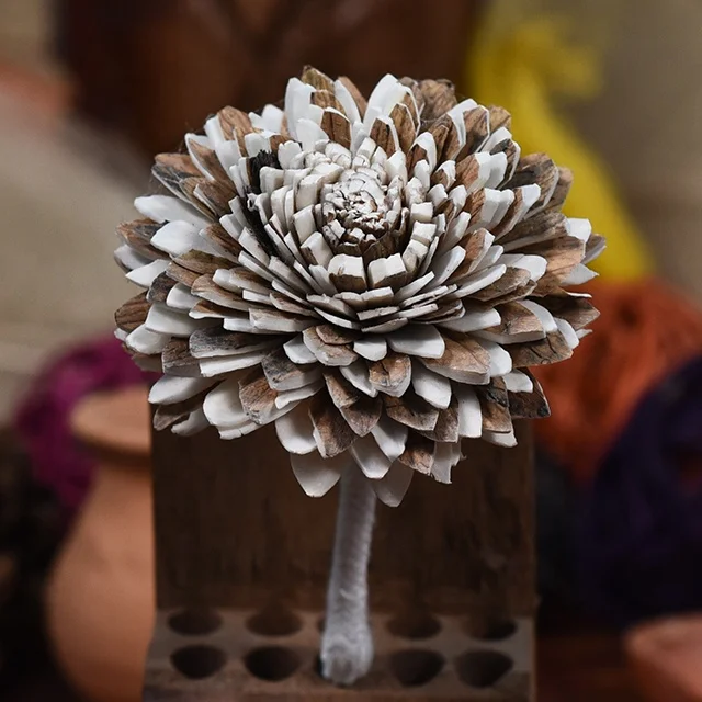 Sola wood flowers with cotton wick for Air Freshener scent perfume diffuser  Flowers For Wedding Home Party Decoration artificia