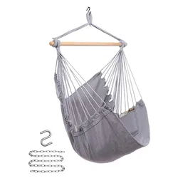 hot sale natural poly cotton rope macrame handmade hanging outdoor adult swing hammock hammock materials