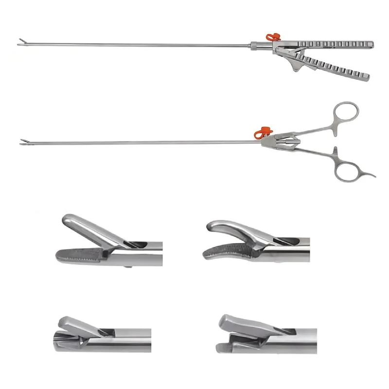 Laparoscopic Needle Holder Surgical Instruments Gun/V Type Of Handle Needle Holder Laparoscopic Reusable Needle Holder Forceps