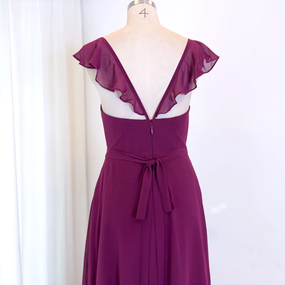 TEENYEE Custom Chiffon Plus Size Luxury Prom Evening Dress Long Dress For Birthday Party Women