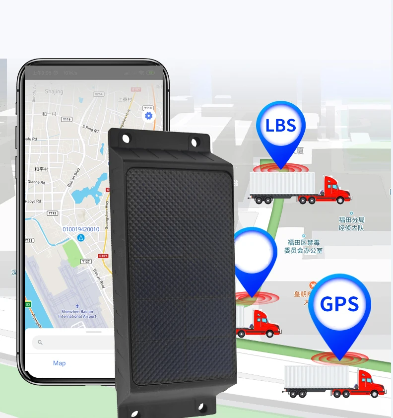 Asia Europe Africa Australia Countries 2G 3G 4G Solar Panel Power G Tracker Container Gps Locator Tracker For Container