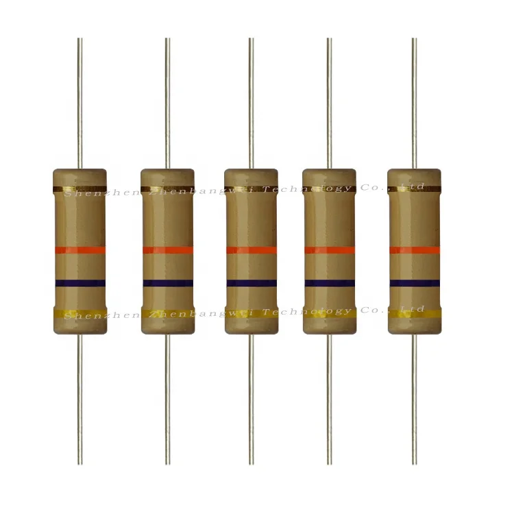 Nonflammable 2W  47K  47000 Ohm 5% Carbon Composition Resistors,47k Resistor ,Carbon Comp Resistor