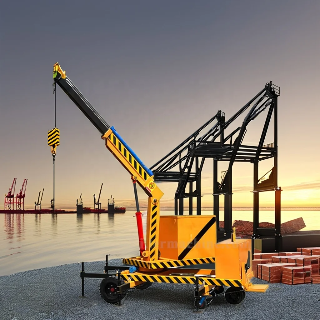 High Quality Cost-effective Warehouse Lifting Machine Battery Hydraulic Engine Hoist With 1 Ton Of Powerful Lifting Capacity