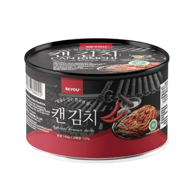Korean High Quality Wholesale Bulk Price Halal Food Traditional Spicy Flavor Napa Cabbage Canned Kimchi