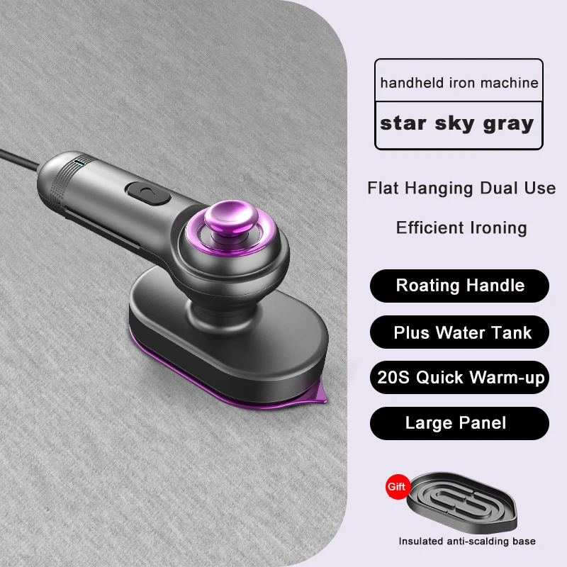 MOQ 1 Piece Home/Travel Portable Steam Iron Hanging Iron Foldable Handheld Mini Steam Iron