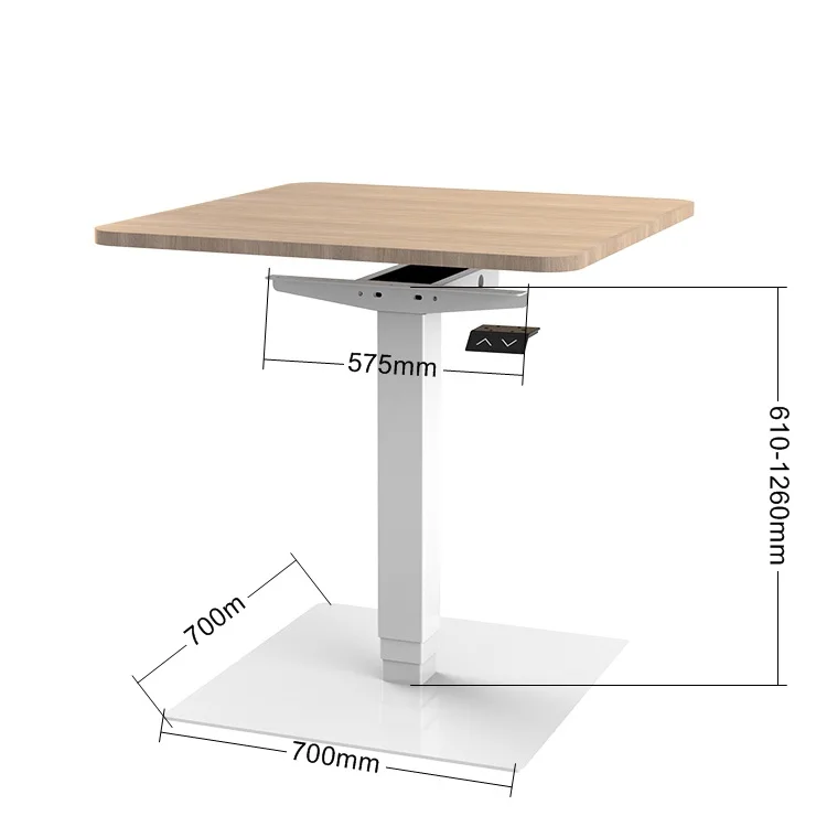 Intelligent Motorized Electric Stand Up Lift Table Frame Up And Down Single Column Adjustable Desk India