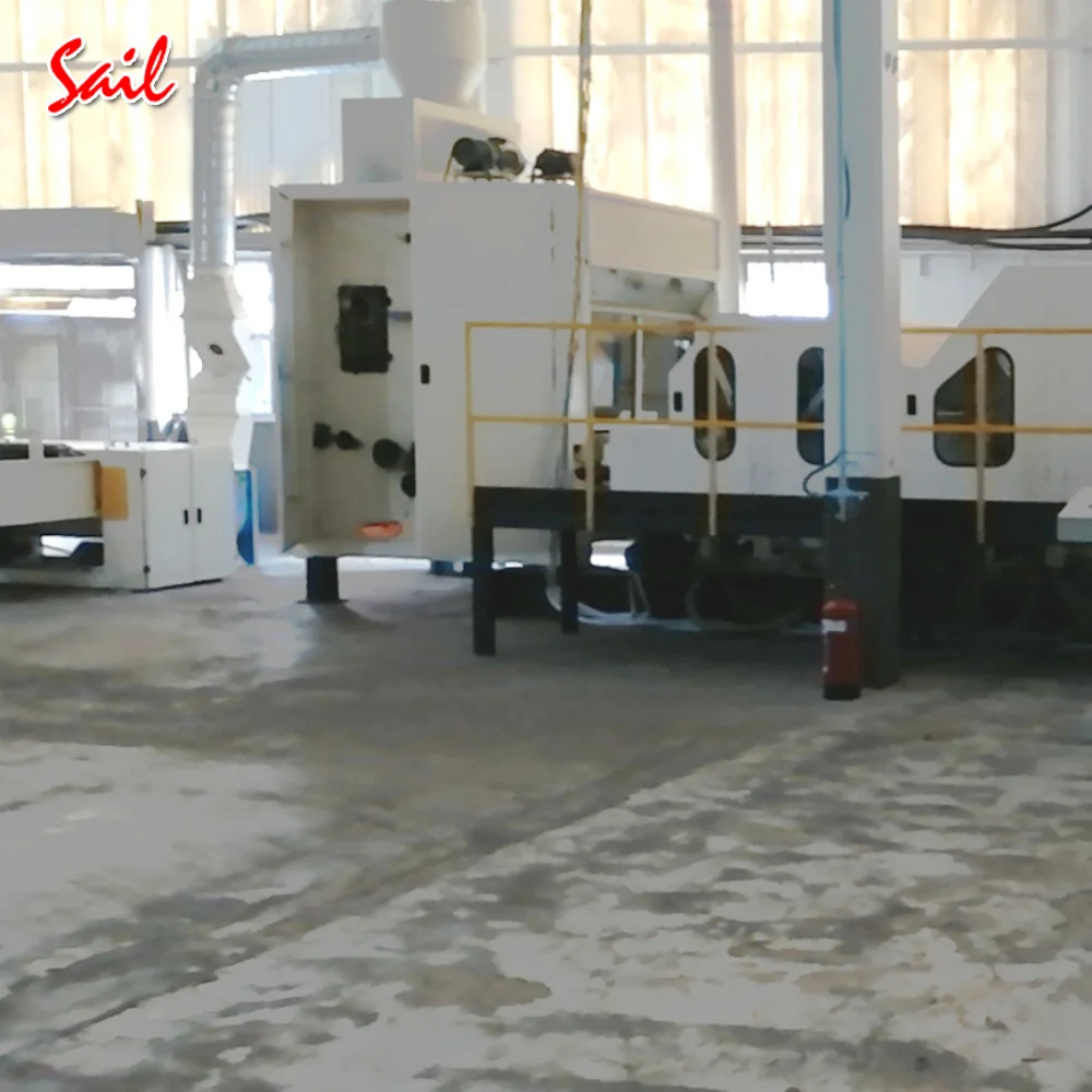 High performance high speed non-woven felt making needle punching production line