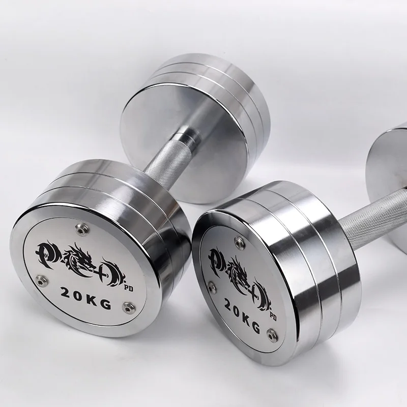 custom logo pounds weight gym steel dumbbells round weightlifting dumbbells electroplated dumbbells