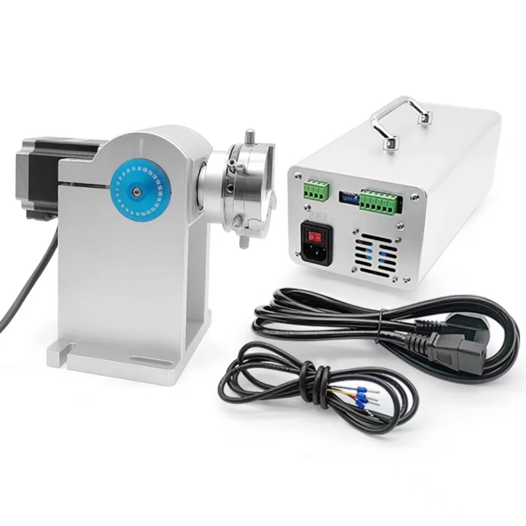 Marking Fixture with High Ring Rotating Fiber Laser Marking Machine Rotating Shaft