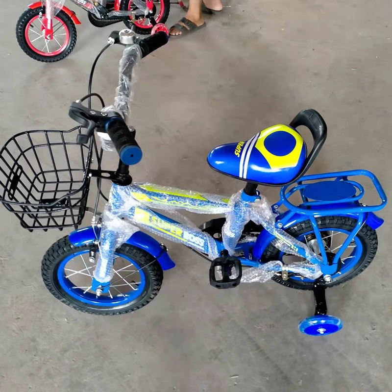 Hot Sal Red Kids Bike Toy with Aluminum Alloy Steel Rim and Training Wheels for 3-8 Years Old Child Bicycle