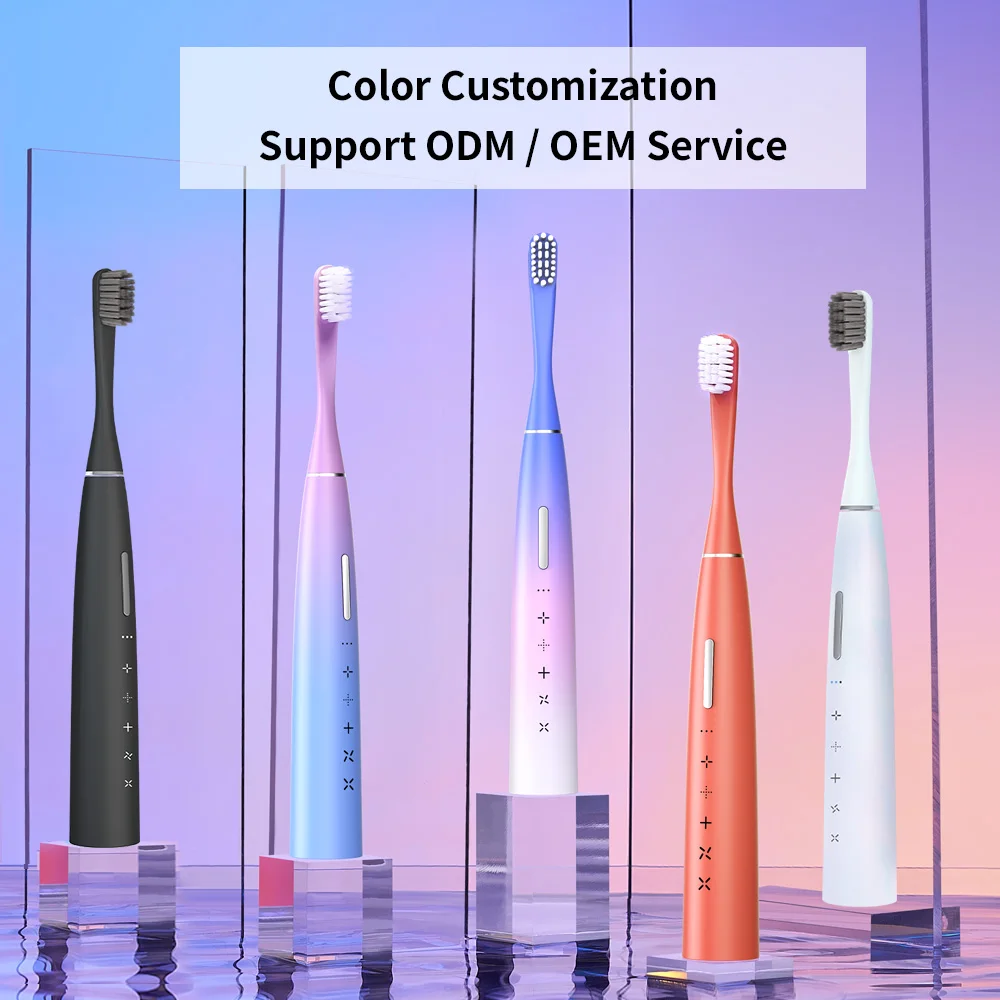 Ультразвуковой очиститель зубов ультразвуковой звуковой волны электрический комплект зубной щетки с головкой