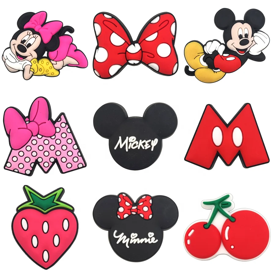 Barbi Shoe Charms Hello Kitty Croc Charms Mickey Mouse Accessories for Shoe Decorations