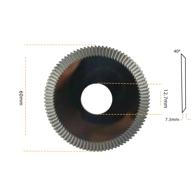 High Precision M35 HSS Carbide Key Cutting Milling Cutter For Ilco 008 Key Machines