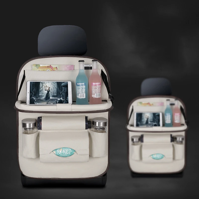 
Luxury car seatback faux leather material storage bag multifunctional storage box car rear car pocket interior decoration 