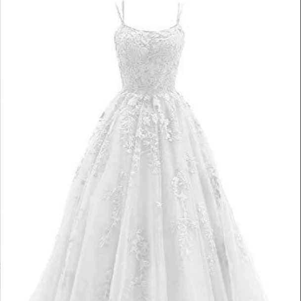 Nanchang Auyan Wedding Long Tulle Lace Applique PROM Ball Gown Modest Wedding Dress