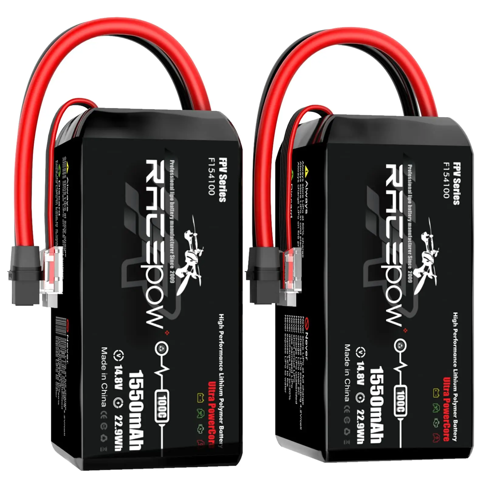 OEM 100C 150C FPV Battery 6s 22.2v Lipo Battery 1100mAh 1350mAh 1550mAh XT60 Drone Fpv High C Rate Lipo Battery