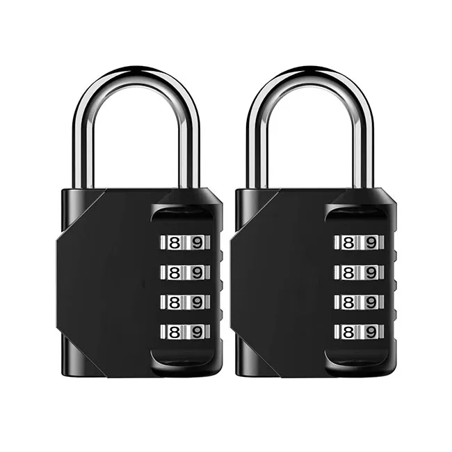 Whole sale Factory Cheap Resettable 4 Digit Zinc Alloy Case padlock Locker password Combination  Lock