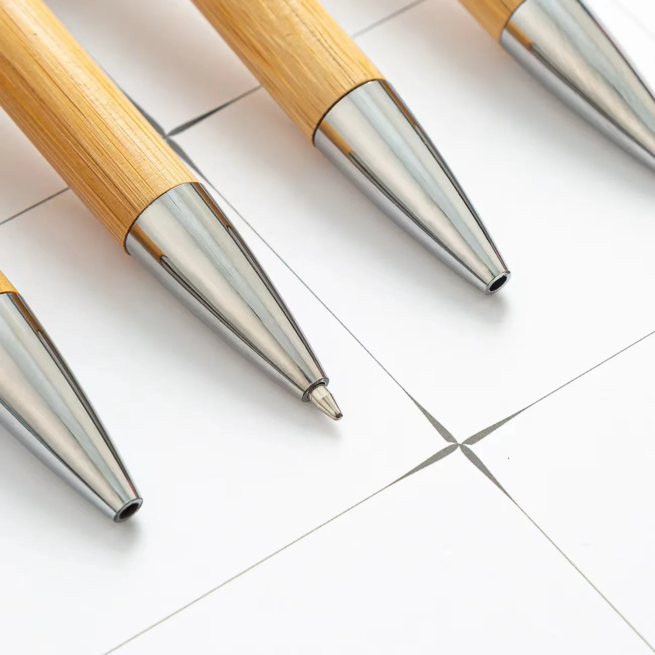 Eco Friendly Wood Bamboo Ball Pen With Custom Logo Printing Promo Pen