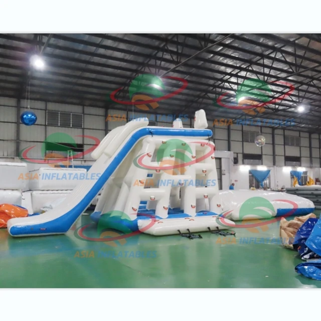 Sport the Lake Inflatable Jumping Pillow , Inflatable Water Catapult Blob Play for Water Park