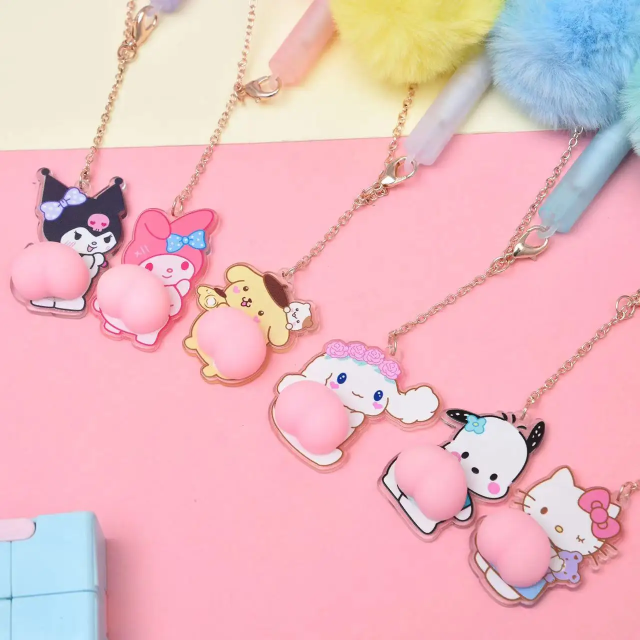 Attractive Price New Type Creative Girl Cute Gel Pen Cartoons Colorful Pen Stationery Kawaii