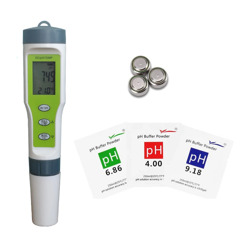 Ph ec temp 3 In 1 Test Pen Meter Handheld Ph Value Ph Meter Tds / Ec Water Quality Tester for Pool Home Water Quality
