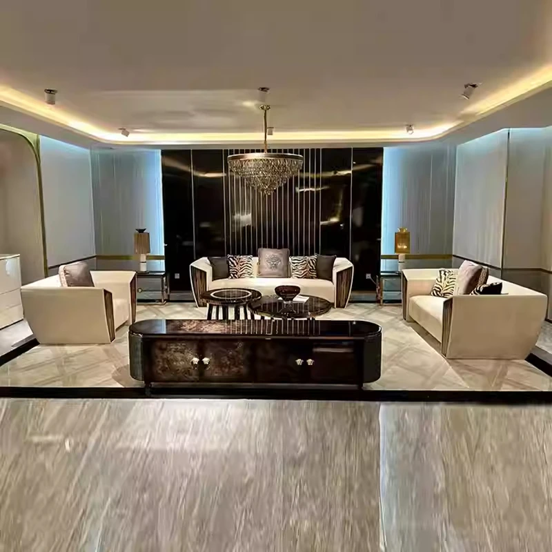 Furnistyle итальянский стиль минималистский легкий роскошный диван для гостиной набор креативный современный простой