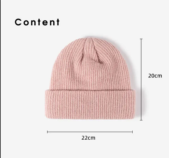HKL0001 OEM winter acrylic knitting cotton custom ribbed men women girl pom unisex stripe fisherman cap cuff beanie hat