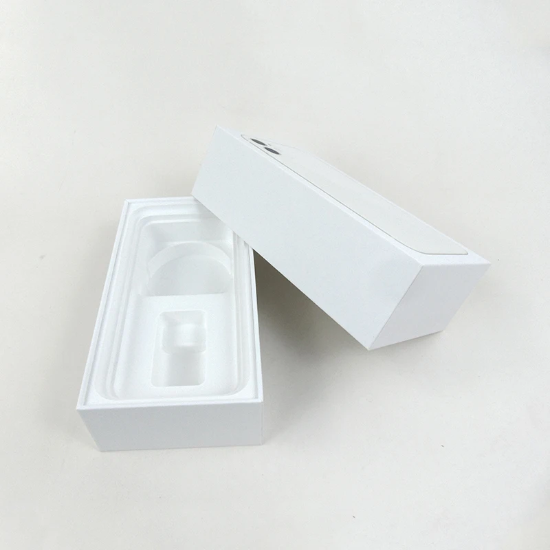 Custom design new style mobile phone box white paper packaging box phone cover box for electronic product